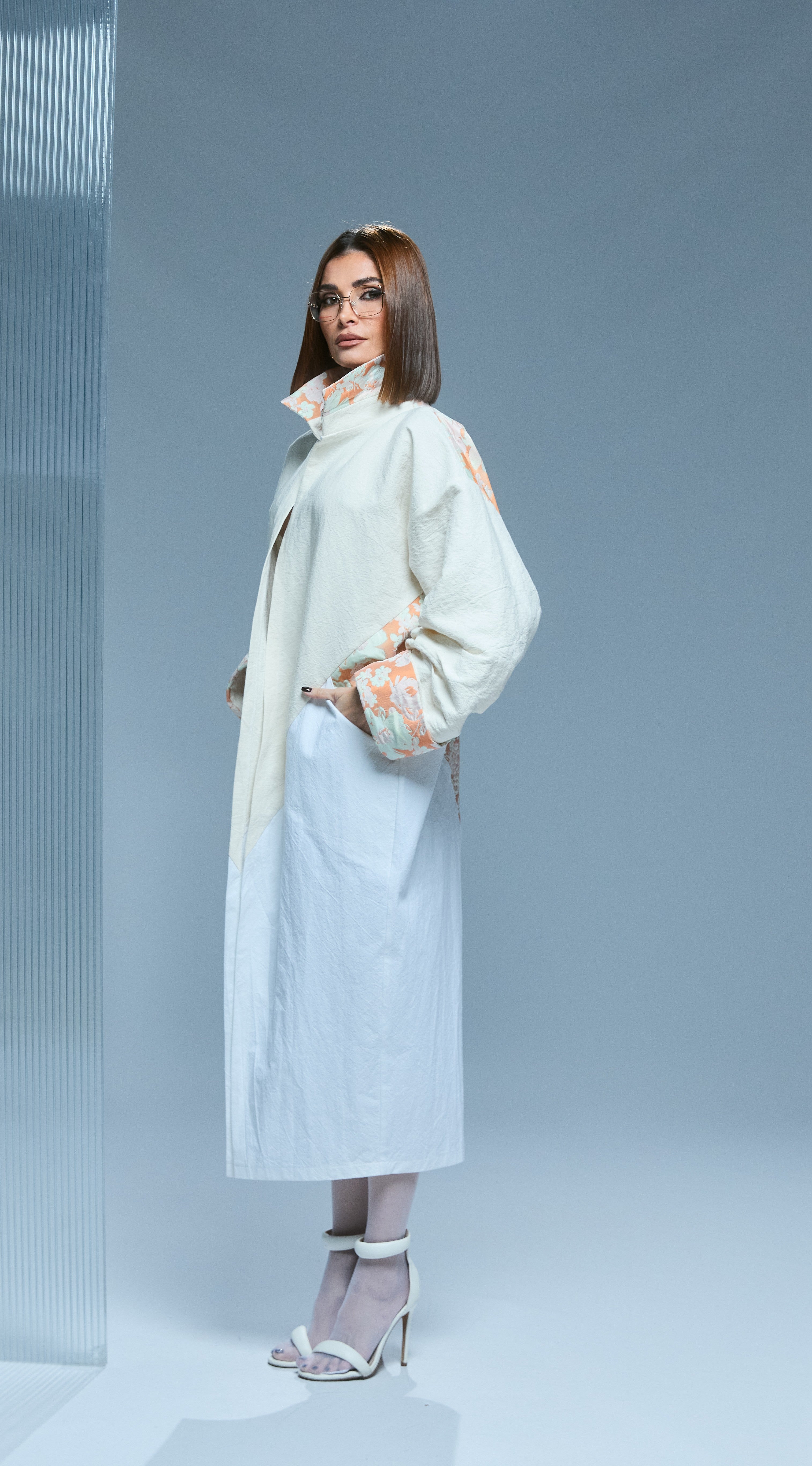 KIMONO PRINT FLORAL ÎNTRE/G 01.4