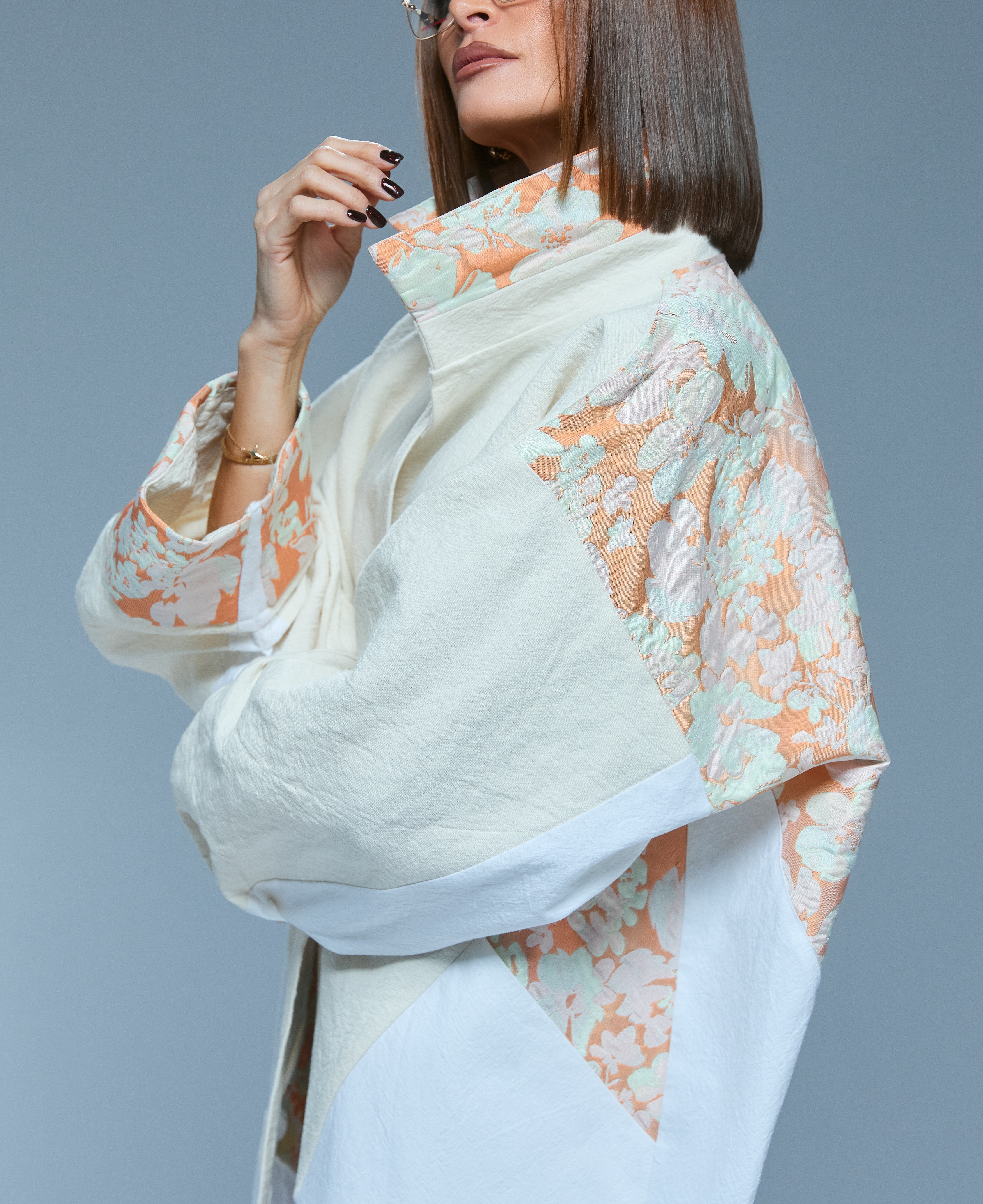 KIMONO PRINT FLORAL ÎNTRE/G 01.4