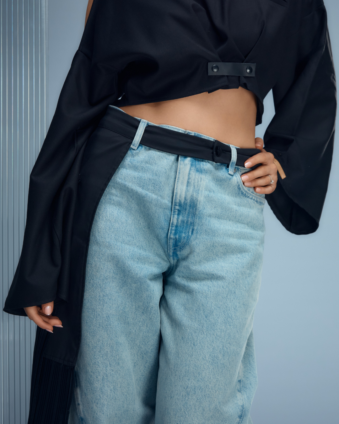CROP TOP NEGRU ABSEN/T 01.6