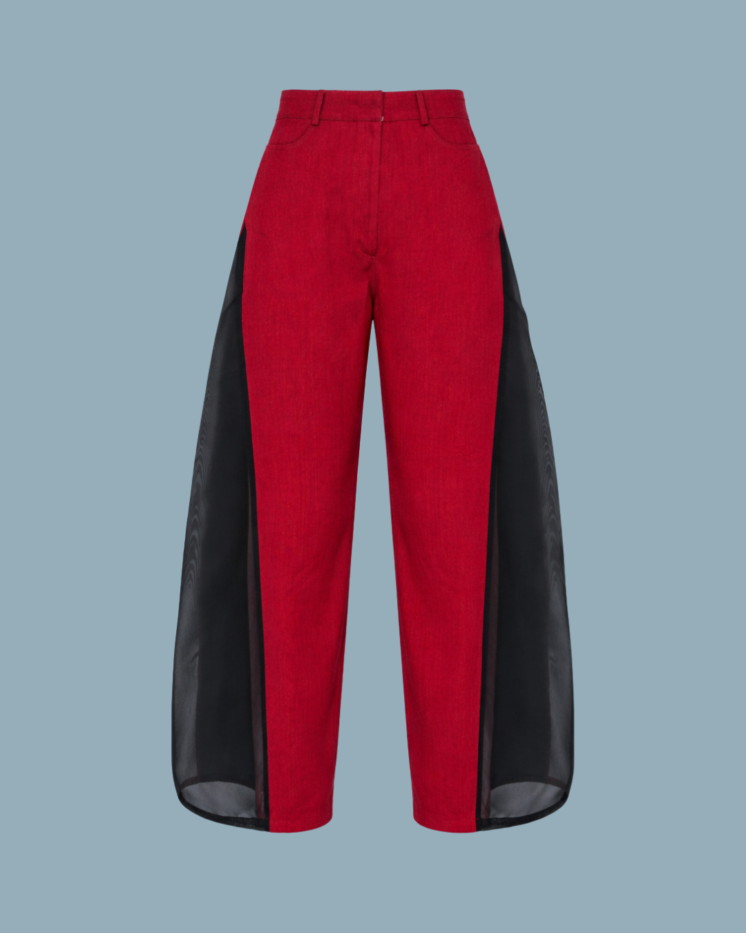 PANTALONI ROȘII DIN JEANS DE BUMBAC UMBR/A. MEA 01.8