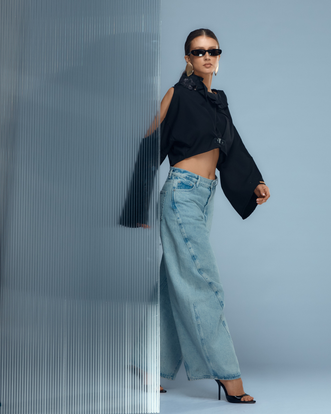 CROP TOP NEGRU ABSEN/T 01.6