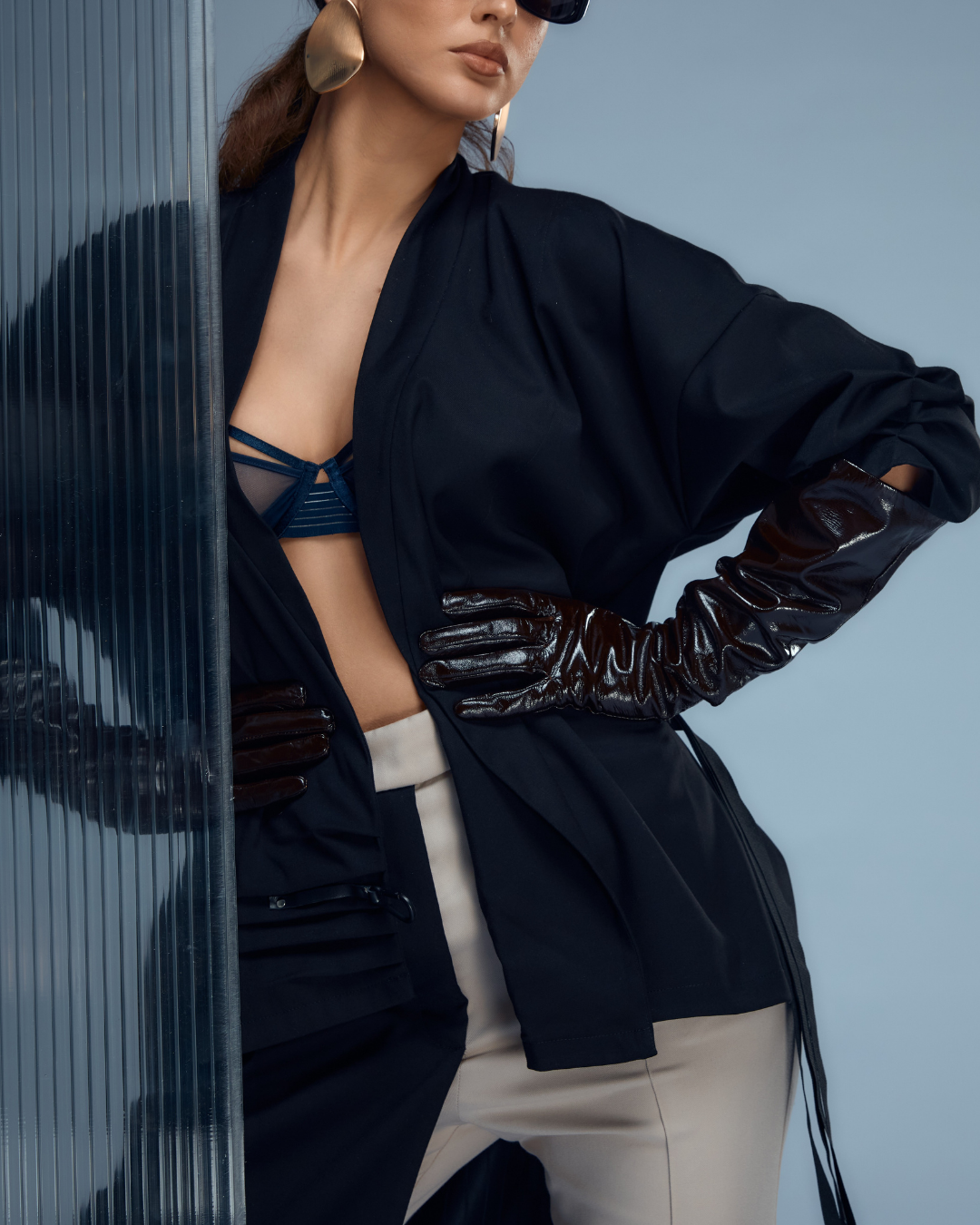KIMONO NEGRU ÎNTRE/G 01.3