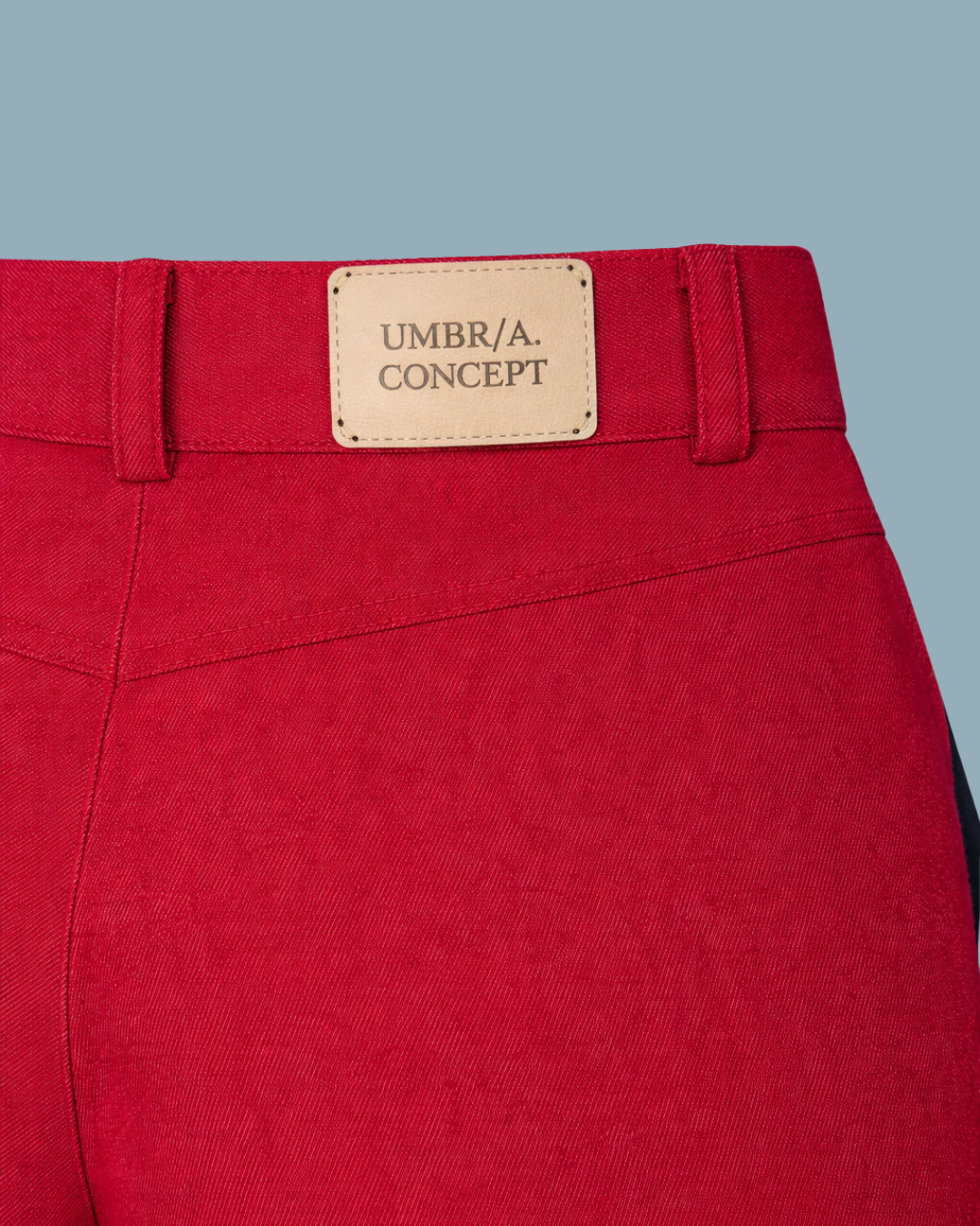 PANTALONI ROȘII DIN JEANS DE BUMBAC UMBR/A. MEA 01.8