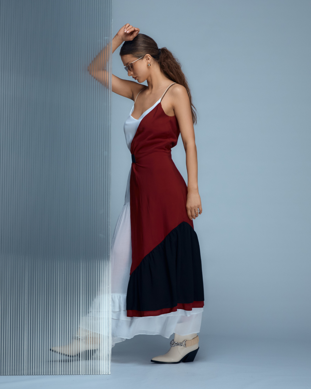 JUMĂTATE DE ROCHIE BORDO NOD 01.2
