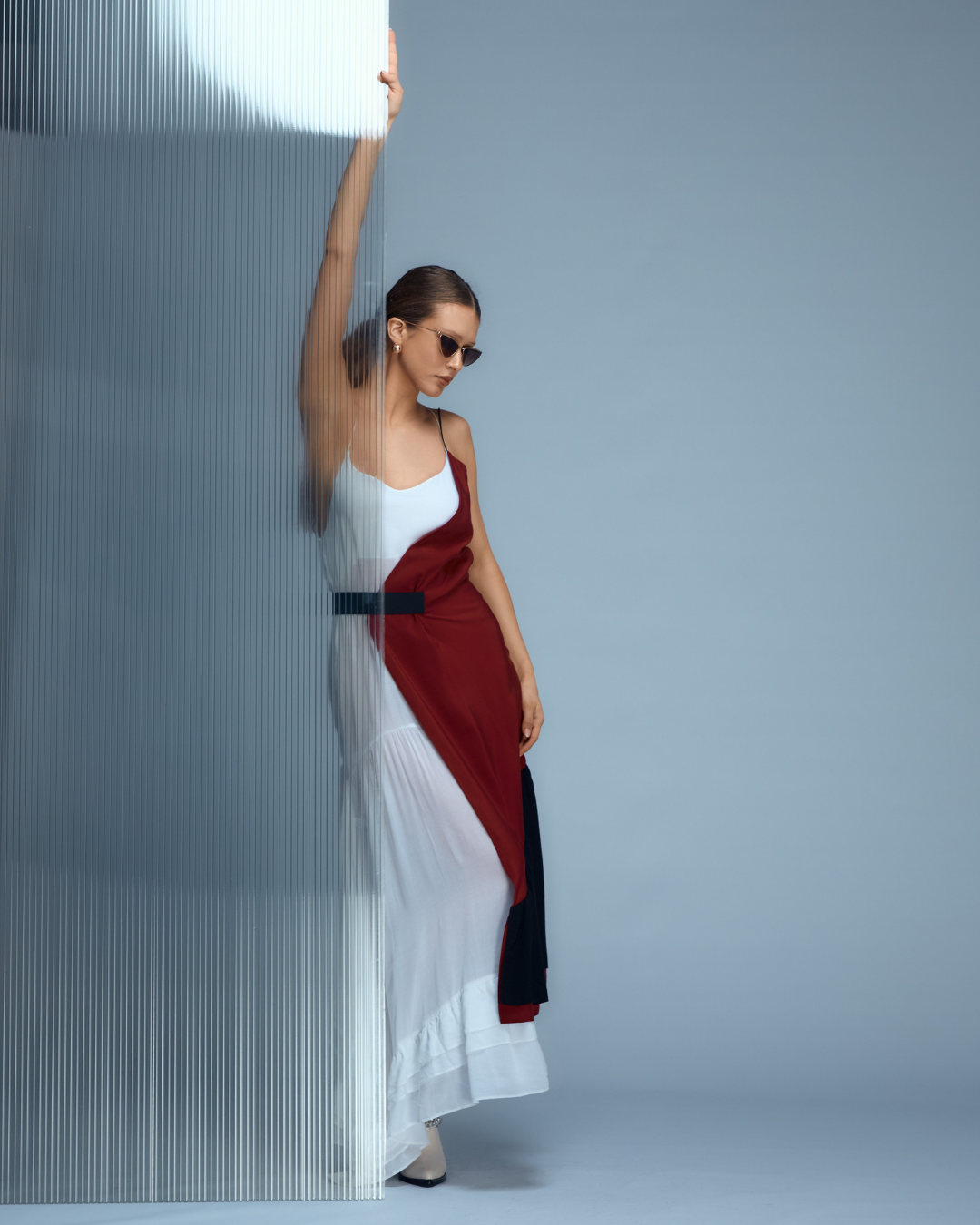 JUMĂTATE DE ROCHIE BORDO NOD 01.2